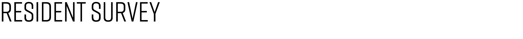 resident Survey