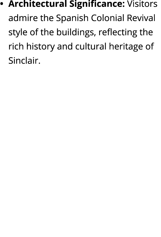 Architectural Significance: Visitors admire the Spanish Colonial Revival style of the buildings, reflecting the rich ...